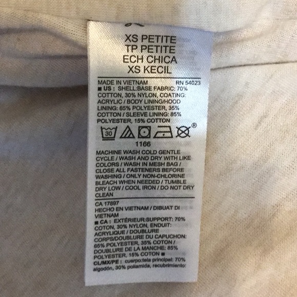 NWT OLD NAVY (XS) Cotton Hooded Jacket Pockets - Picture 11 of 12